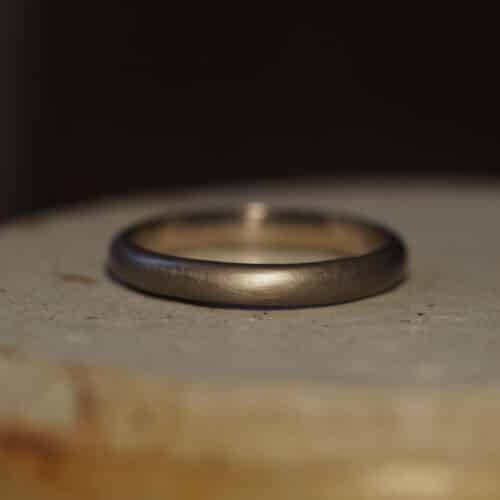 Bespoke | Half Round White Gold Wedding Ring for Alex - Marina Antoniou Jewellery