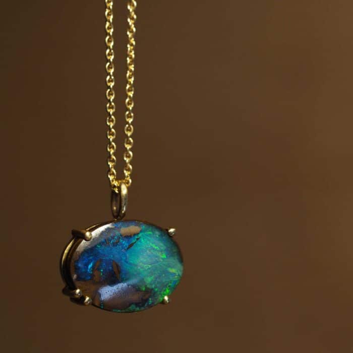 Bespoke | Australian Boulder Opal Necklace for Charlotte - Marina Antoniou Jewellery