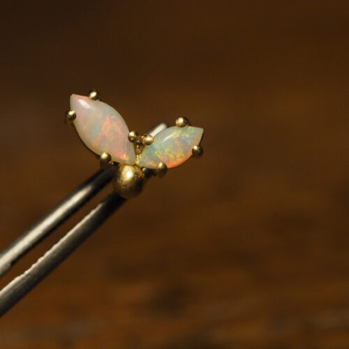 Marina Antoniou Jewellery - Rare Earth Australian Made - Handmade in Australia - Australian Opal Stud Earrings