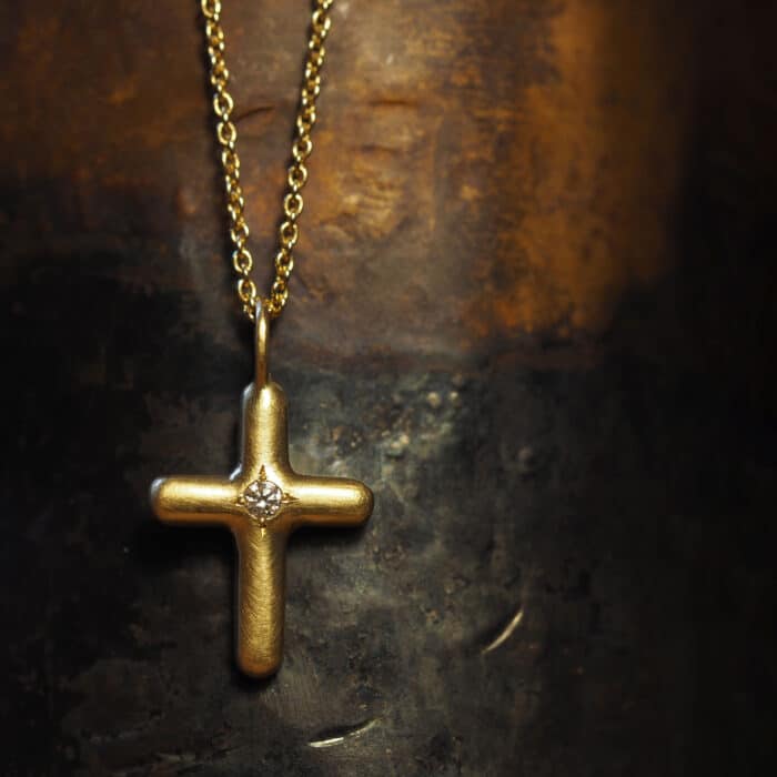 Penelope Christening Cross - Marina Antoniou Jewellery