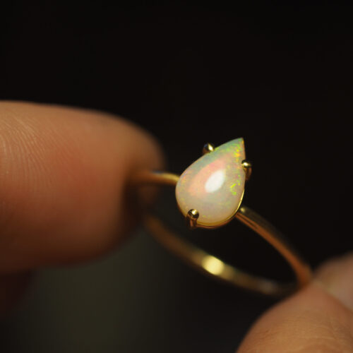 Marina Antoniou Jewellery - Andamooka Pear Ring
