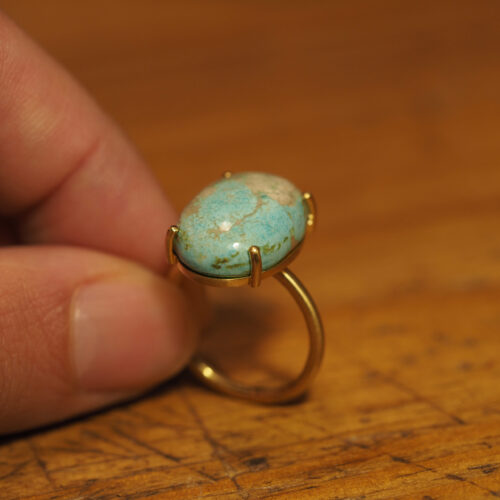 Marina Antoniou Jewellery - Rare Earth Australian Made - Handmade in Australia - Australian Turquoise Ring