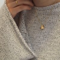 Marina Antoniou Jewellery - Diamond Yellow Gold Necklace | From the Heart