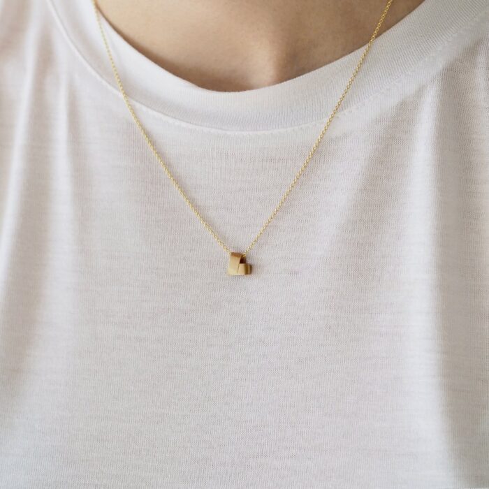 Marina Antoniou Jewellery - Mini Yellow Gold Necklace | From the Heart