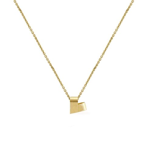Marina Antoniou Jewellery - Mini Yellow Gold Necklace | From the Heart