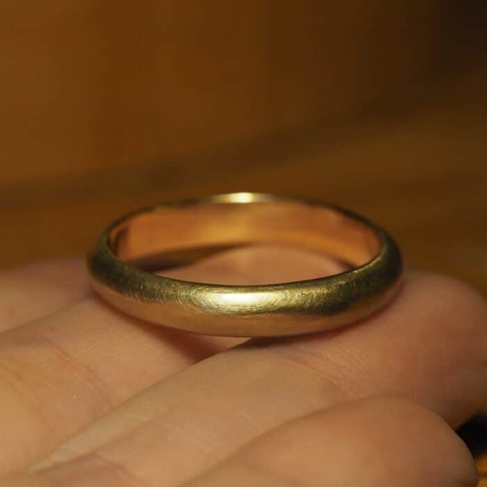 Bespoke | Half Round Yellow Gold Wedding Ring for Patrick - Marina Antoniou Jewellery