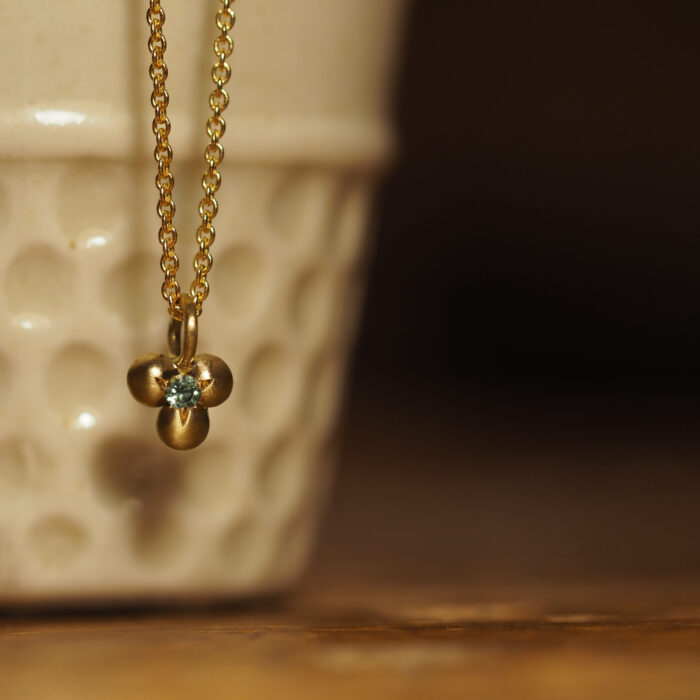 Marina Antoniou Jewellery - Parti Sapphire Granule Necklace (Limited Edition)