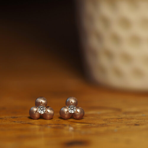 Marina Antoniou Jewellery - Rose Gold Granule Earrings