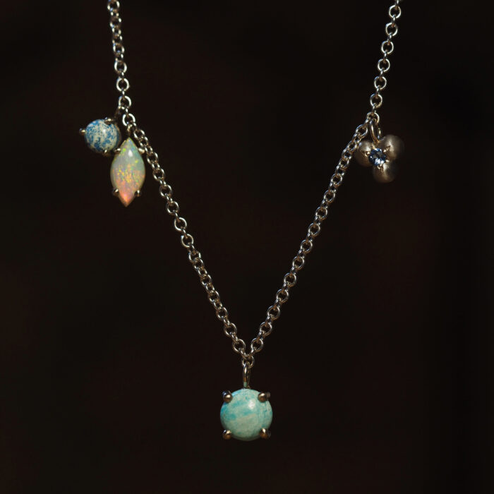 Marina Antoniou Jewellery - Blue Elements Charm Necklace
