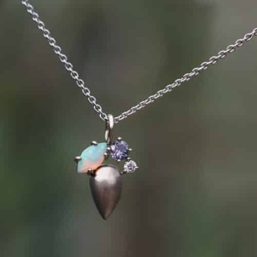 Purple Patch Eucalypt Necklace - Marina Antoniou Jewellery