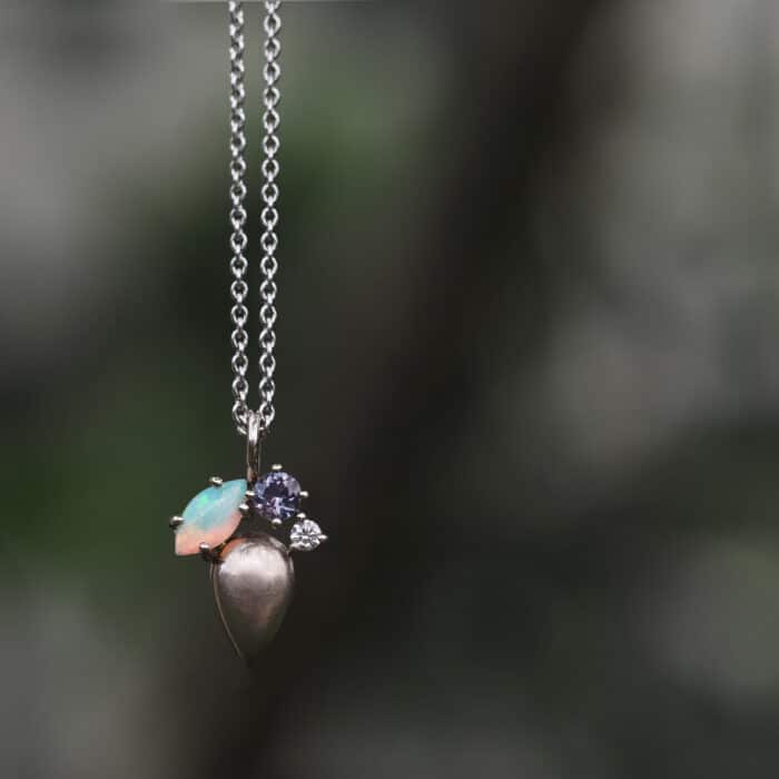 Purple Patch Eucalypt Necklace - Marina Antoniou Jewellery