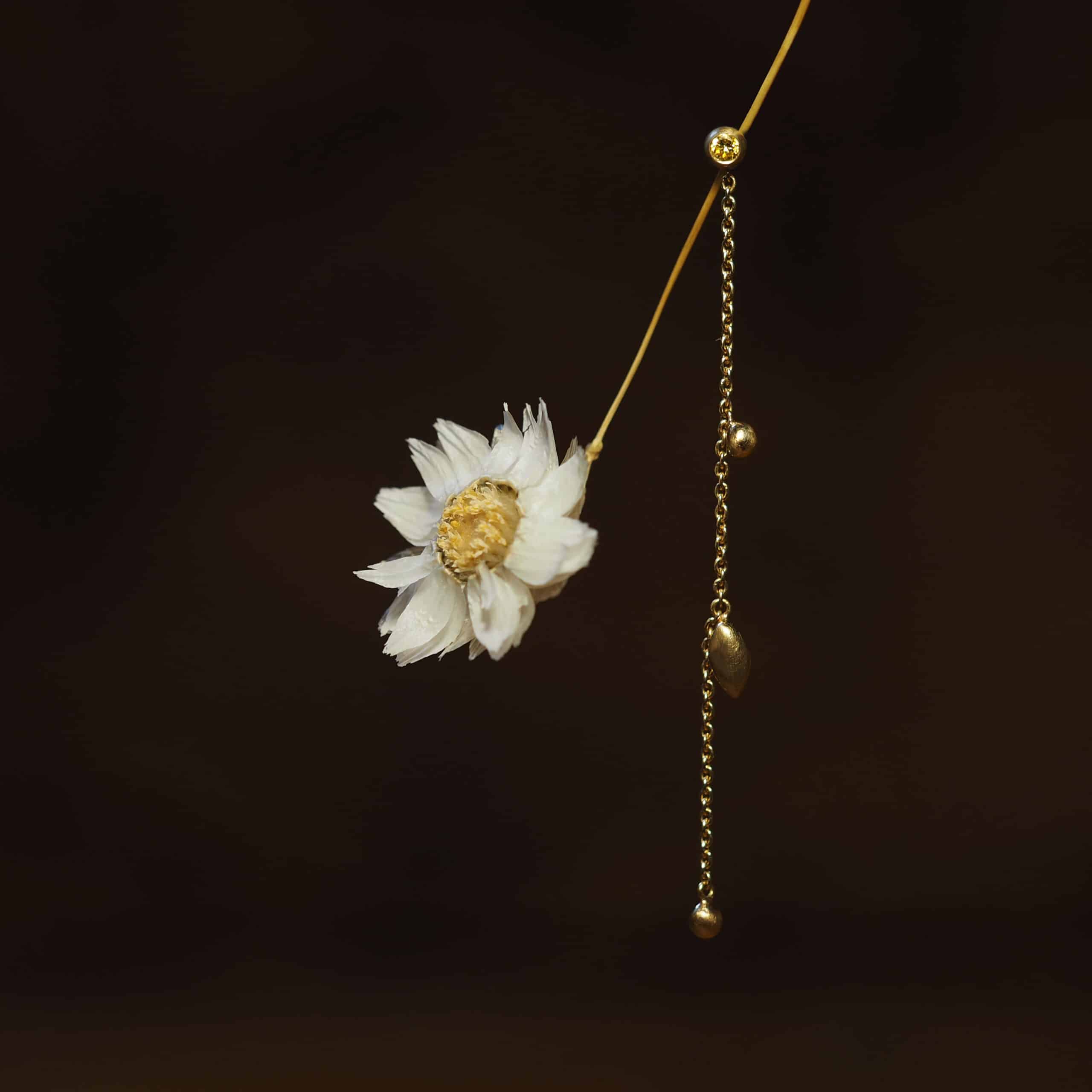 Marina Antoniou Jewellery - Floret Studs with Removable Daisy Chain