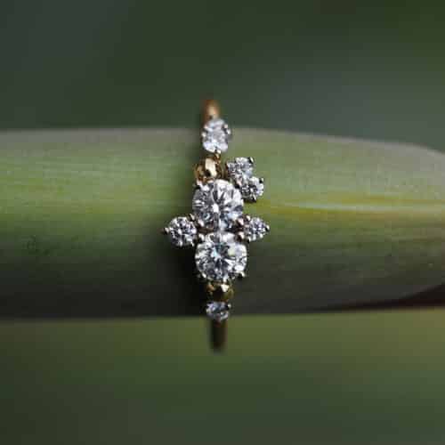 River Rocks Diamond Cluster Ring - Marina Antoniou Jewellery