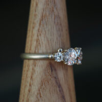Marina Antoniou Heirloom diamond Cluster ring