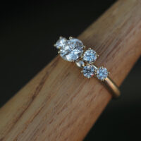 Marina Antoniou Heirloom diamond Cluster ring