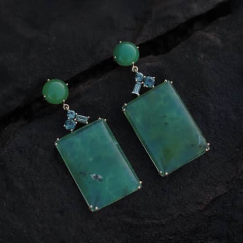 Sea Grape Slice Drop Earrings - Marina Antoniou Jewellery