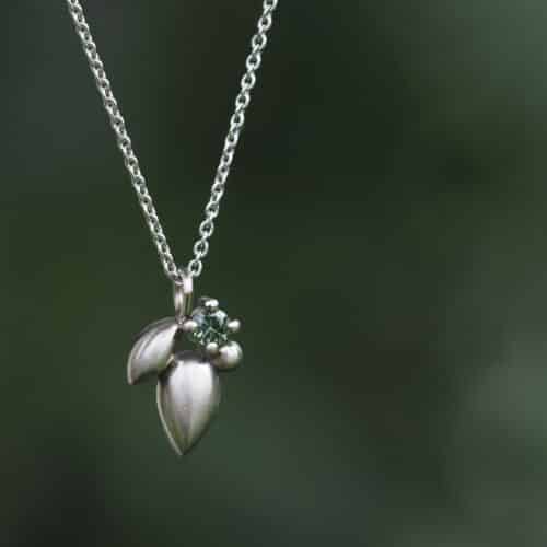 Green Eucalypt Necklace - Marina Antoniou Jewellery