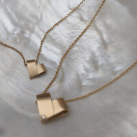 Diamond Yellow Gold Necklace | From the Heart - Image 3