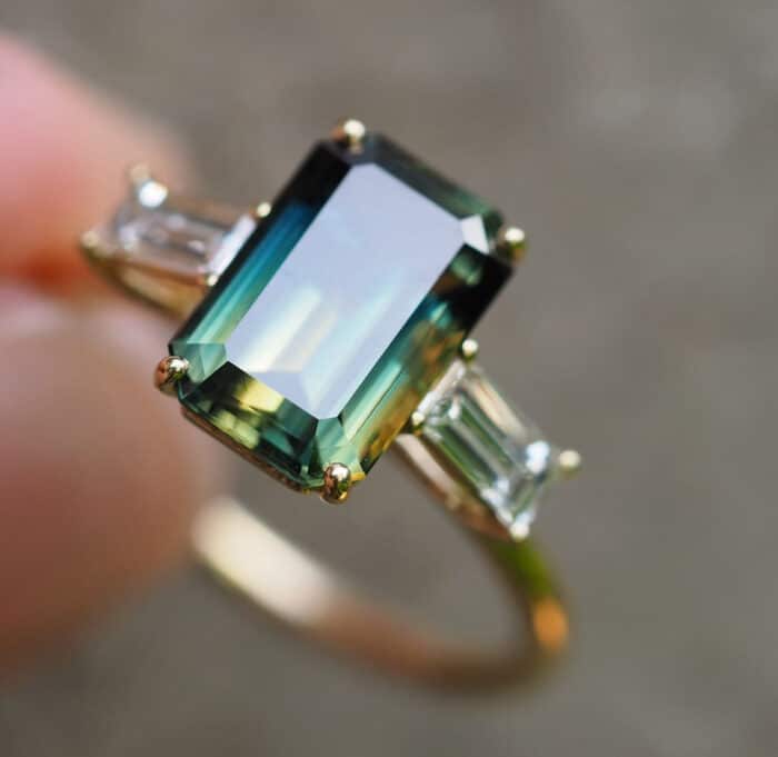 Bespoke | Sapphire and Diamond Ring for Andrea - Marina Antoniou Jewellery