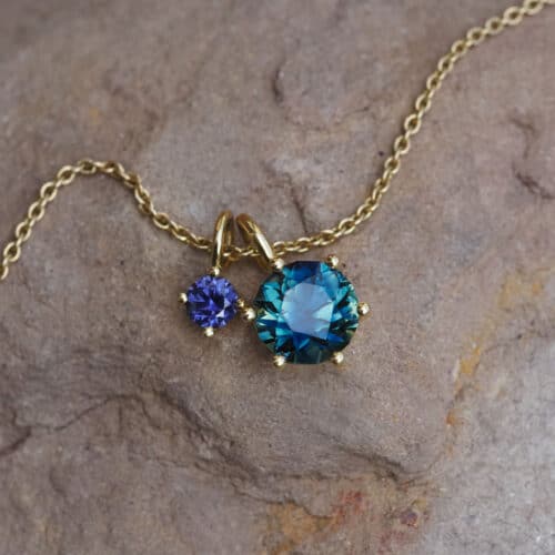 Bespoke | Australian Sapphire Necklace Charms for Leanna - Marina Antoniou Jewellery