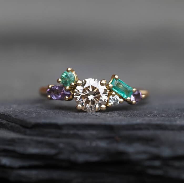 Bespoke | Birthstone Cluster Ring for Georgia
