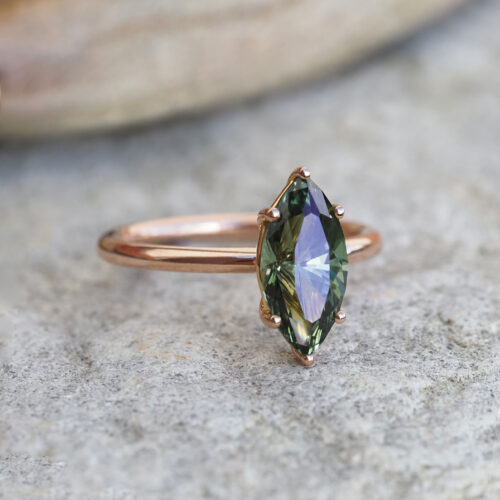 Bespoke | Marquise Cut Australian Sapphire Ring for Lauren - Marina Antoniou Jewellery