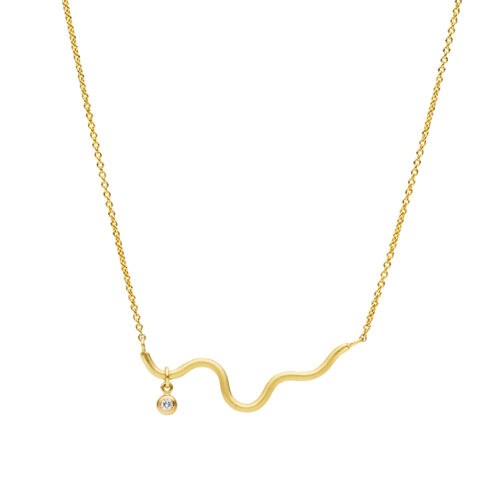 Chronos Necklace | Yellow Gold - Marina Antoniou Jewellery