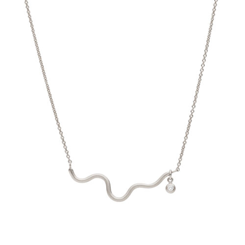 Chronos Necklace | White Gold - Marina Antoniou Jewellery