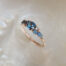 Rose Gold Australian Sapphire Cluster Ring 2.0 - Marina Antoniou Jewellery