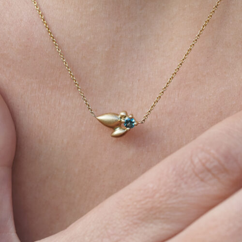 Blue Eucalypt Necklace - Marina Antoniou Jewellery