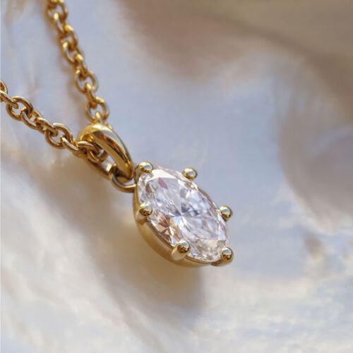 Bespoke | Oval Diamond Necklace for Jamilla - Marina Antoniou Jewellery